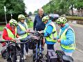 Deelnemers fietstocht